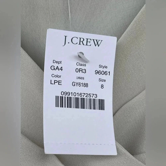 J.Crew Wedding Collection Champagne-Colored Dress Sz  8 - Picture 11 of 13